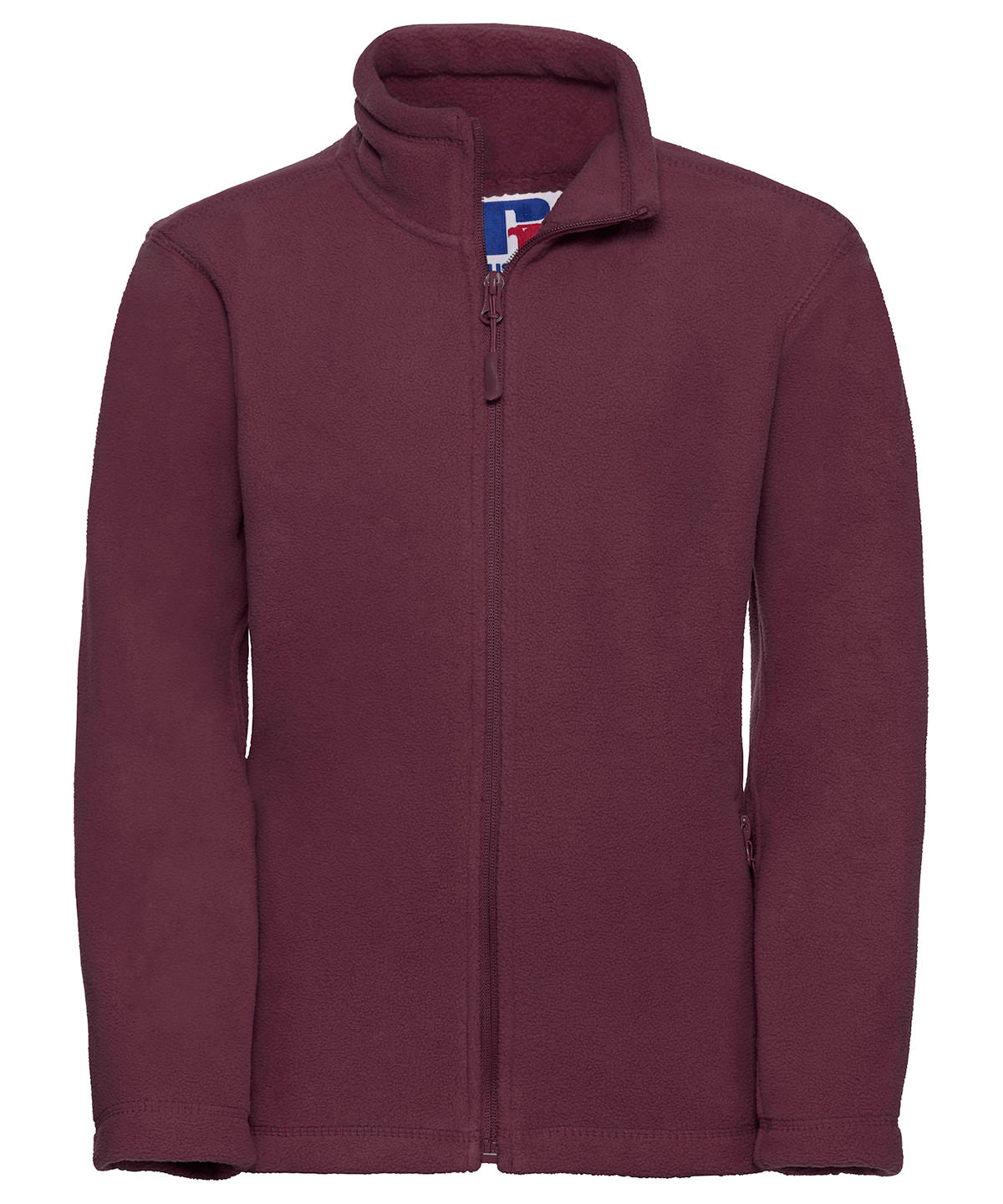 Kinder-Outdoor-Fleece mit durchgehendem Reißverschluss | Bordeaux