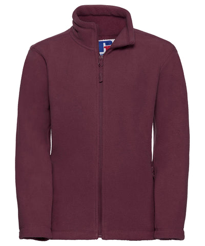 Kinder-Outdoor-Fleece mit durchgehendem Reißverschluss | Bordeaux