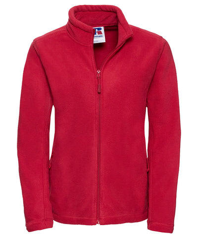 Damen Outdoor-Fleece mit durchgehendem Reißverschluss | Klassisch Rot