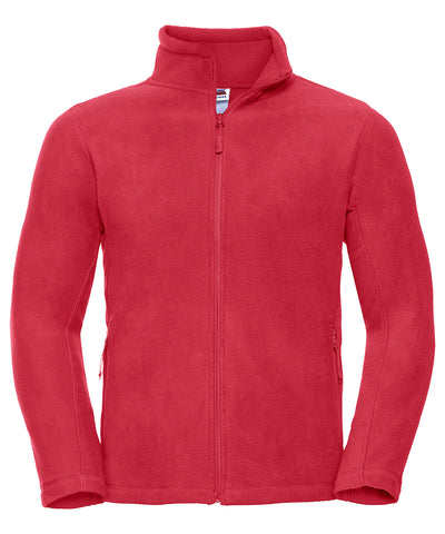 Outdoor-Fleece mit durchgehendem Reißverschluss | Klassisch Rot