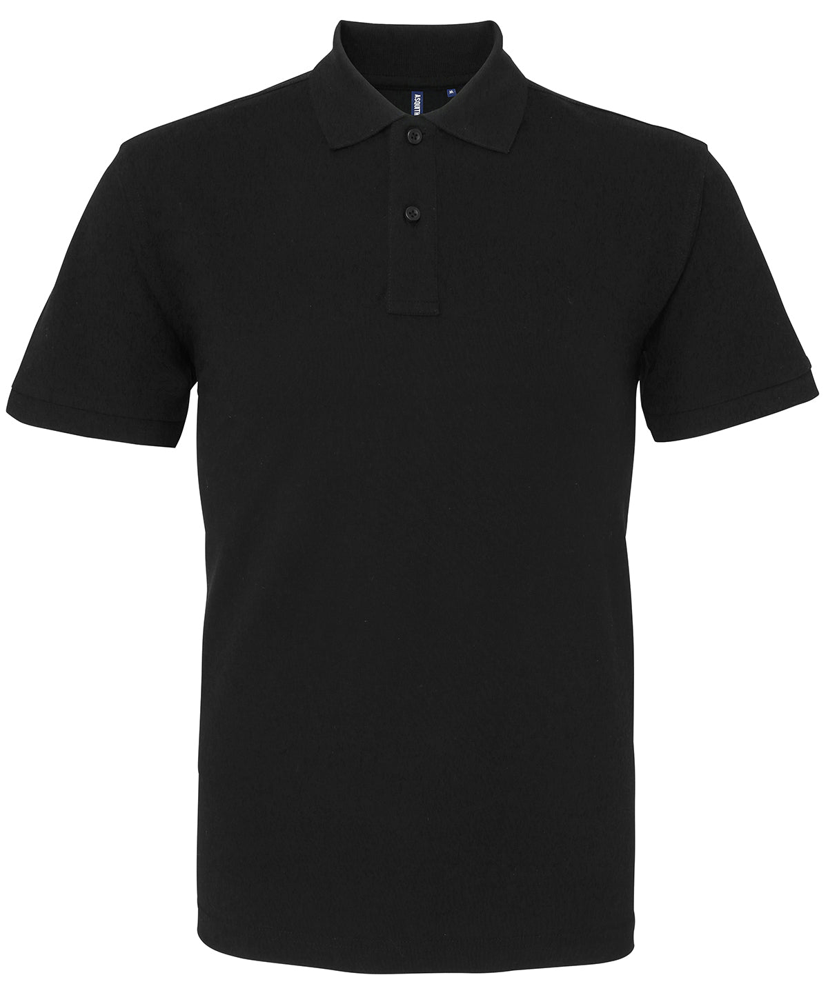Polo clsico de corte masculino | Negro Brillante