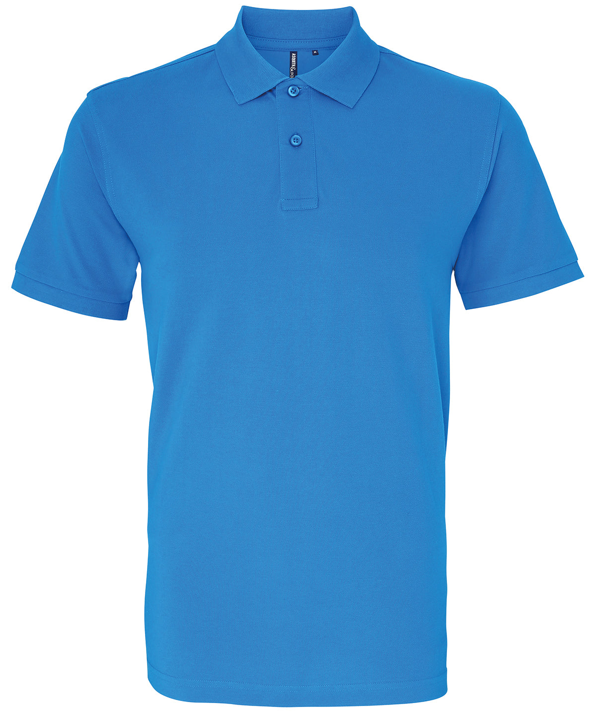 Polo clsico de corte masculino | Azul Zafiro Brillante