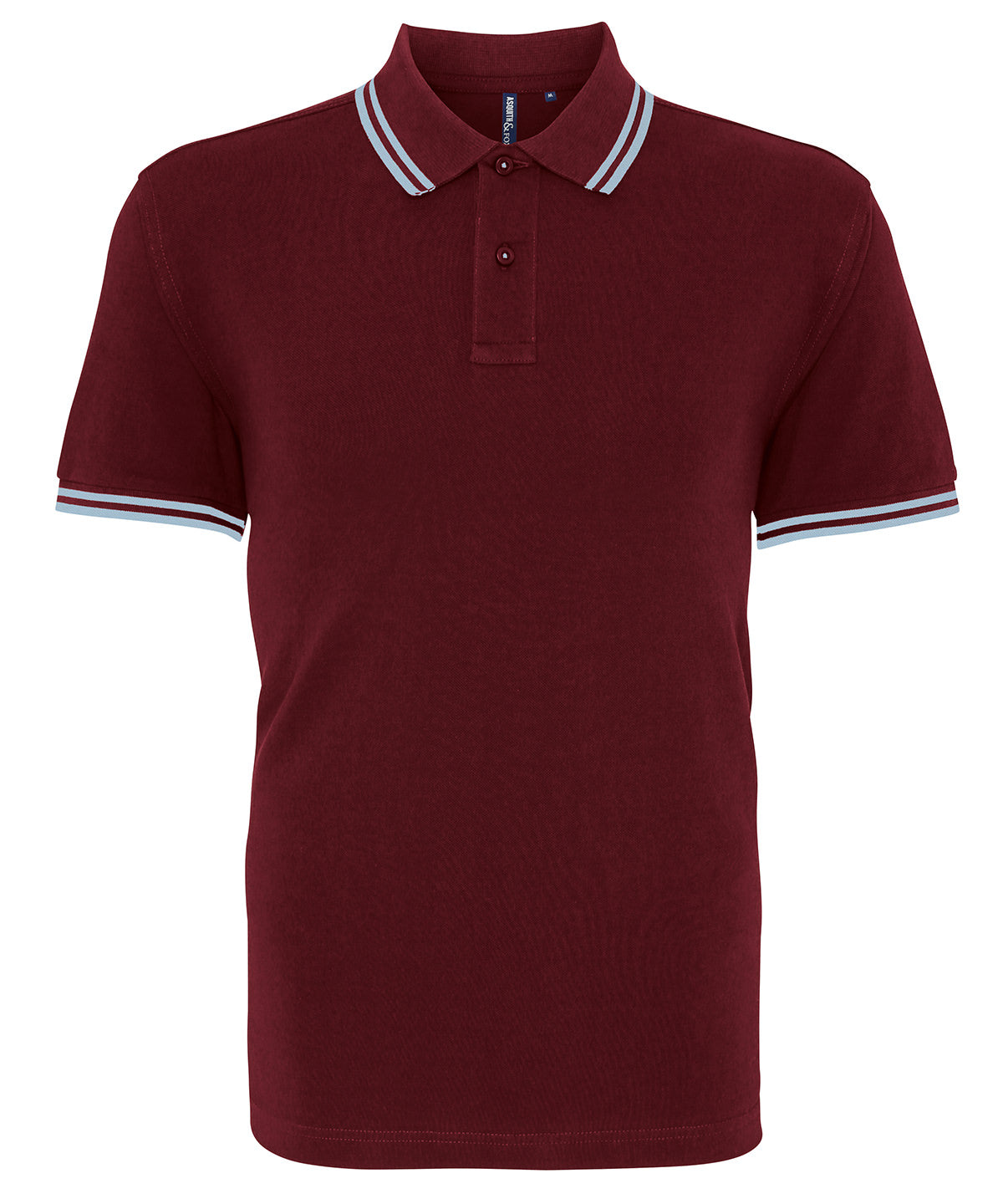 Polo classique de coupe recto pour homme | Bordeaux/Cielo
