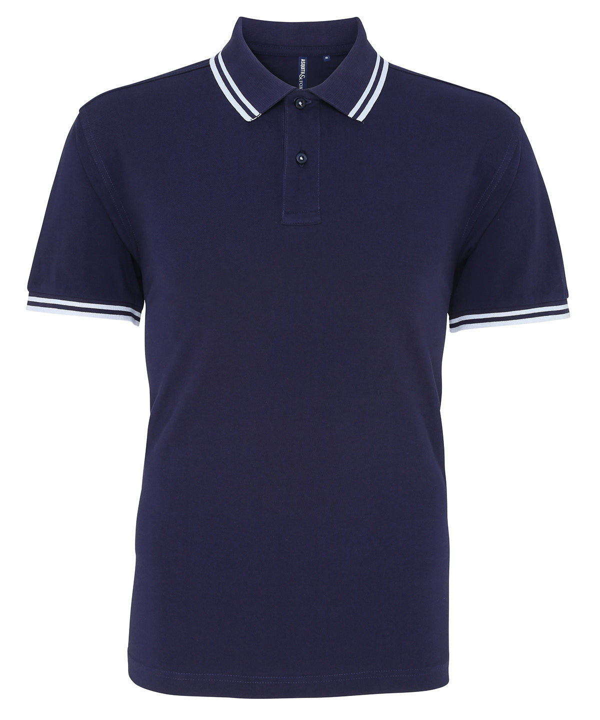 Polo classique de coupe recto pour homme | Bleu Marin/Blanco