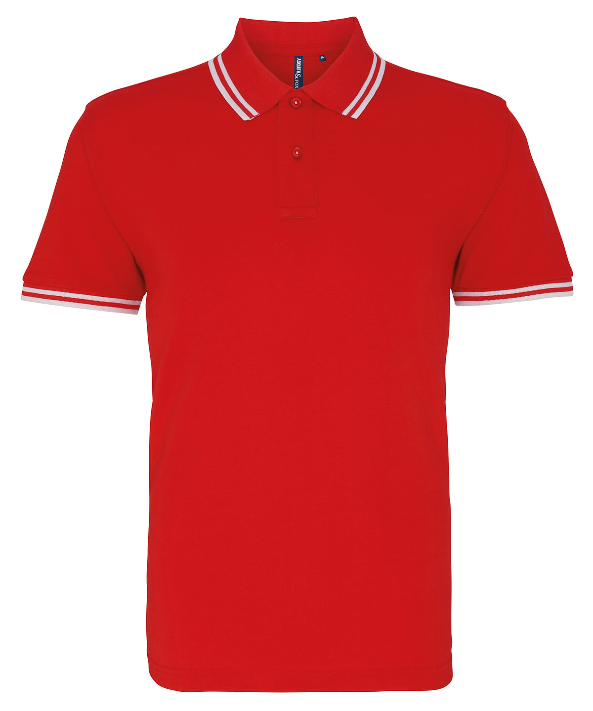 Polo classique de coupe recto pour homme | Rouge/Blanco