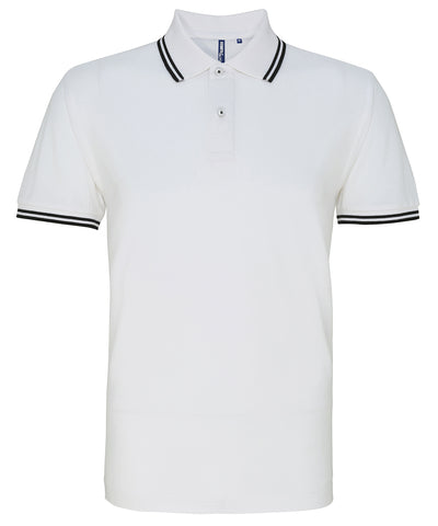 Polo classique de coupe recto pour homme | Blanc/Nègre