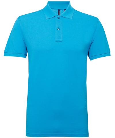 Polo de mezcla de polialgodn para hombre | Turquesa