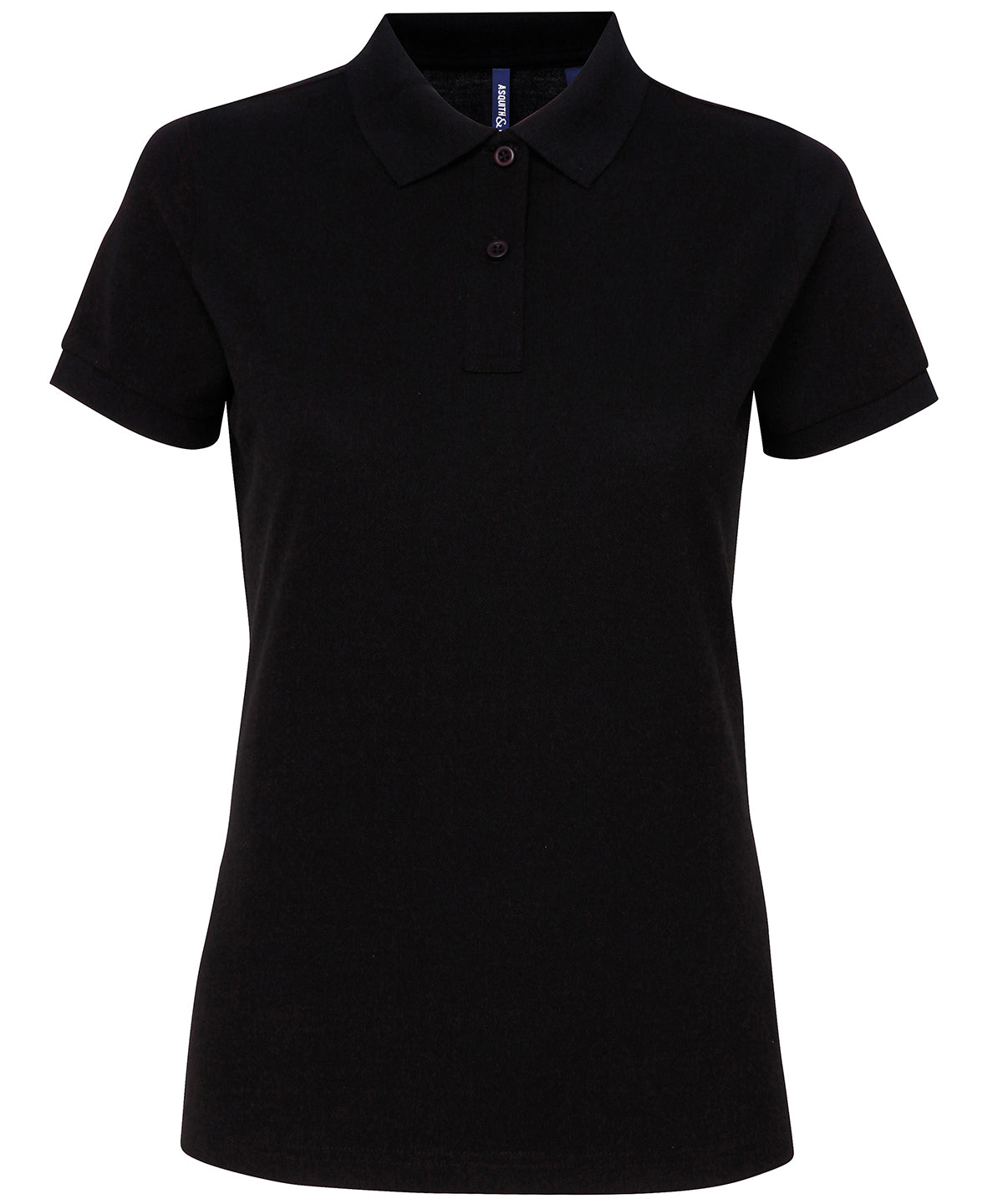 Polo de mezcla de polialgodn para mujer | Negro