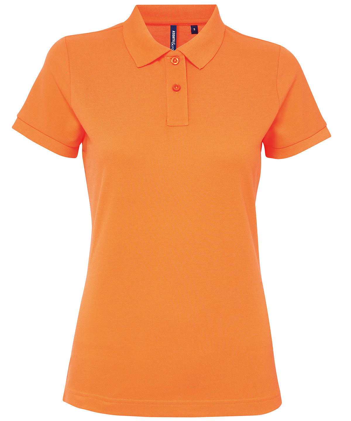 Polo de mezcla de polialgodn para mujer | Naranja Nen