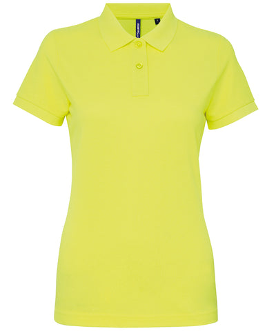 Polo de mezcla de polialgodn para mujer | Amarillo Nen