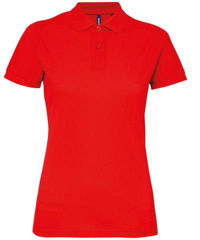 Polo de mezcla de polialgodn para mujer | Rojo