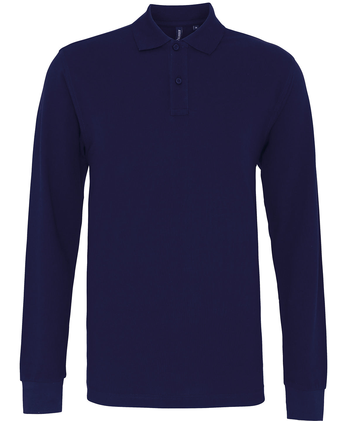 Polo de manga larga de corte clsico para hombre | Azul Marino