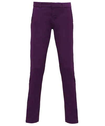 Chinos de corte clsico para mujer | Morado