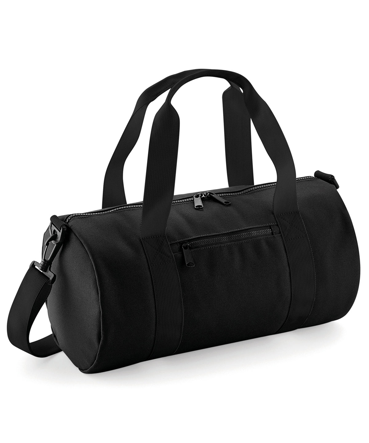 Bolso de barril mini | Negro/Negro