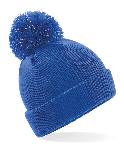 Gorro bobble reflectante para nios | Azul Real Brillante