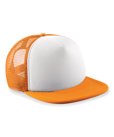Gorra trucker vintage junior | Naranja/Blanco