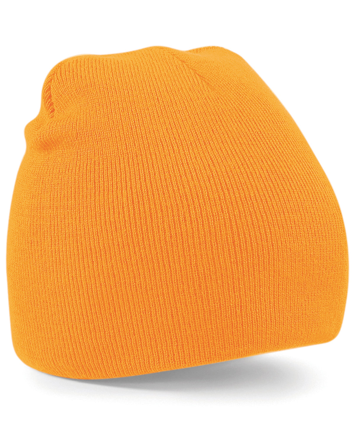 Gorro de punto de dos tonos | Naranja Fluorescente