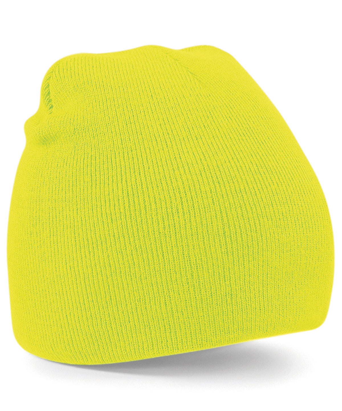 Gorro de punto de dos tonos | Amarillo Fluorescente