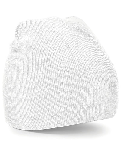 Bonnet en tricot bicolore | Blanc