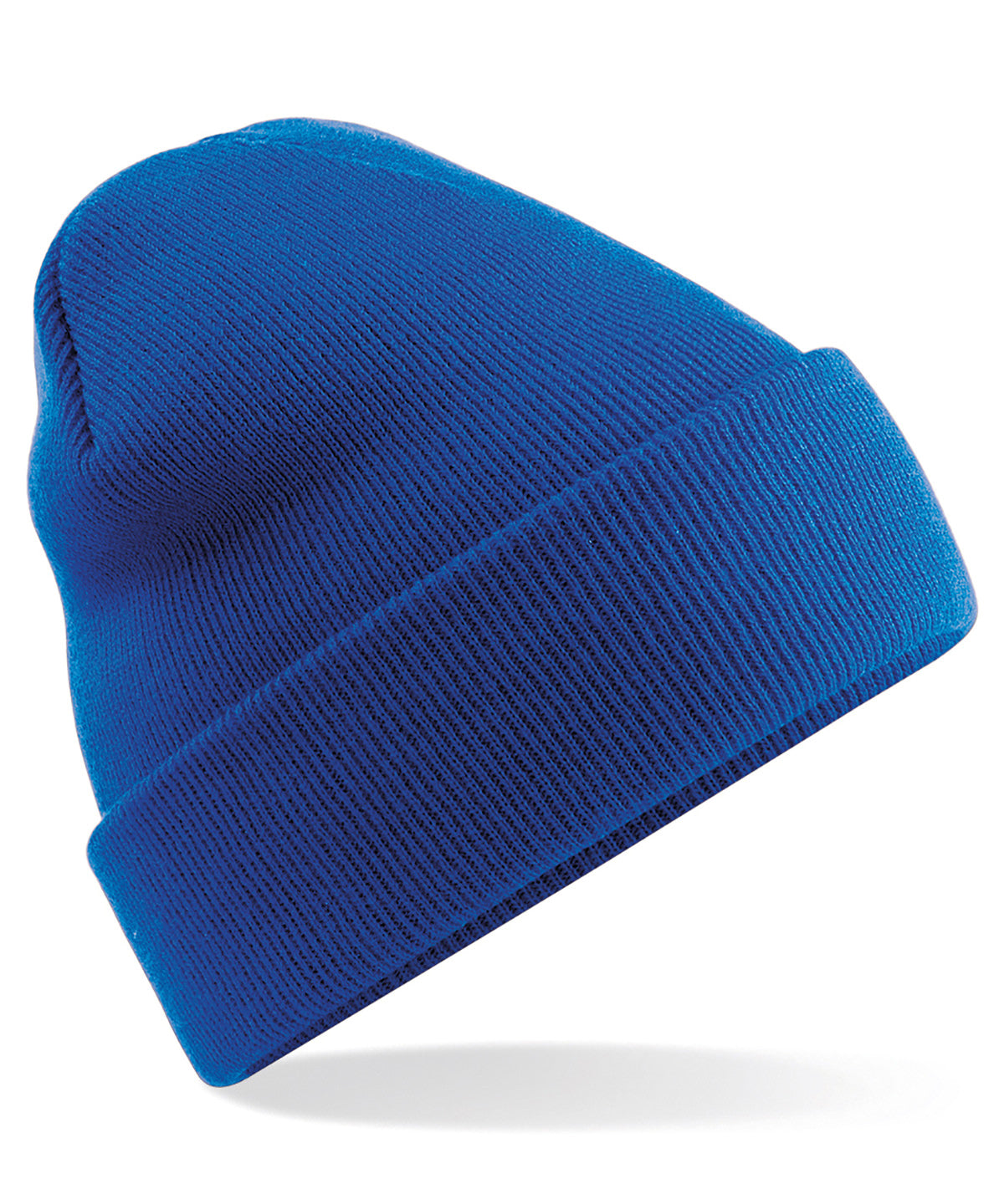 Original Beanie mit Umschlag | Helles Königsblau