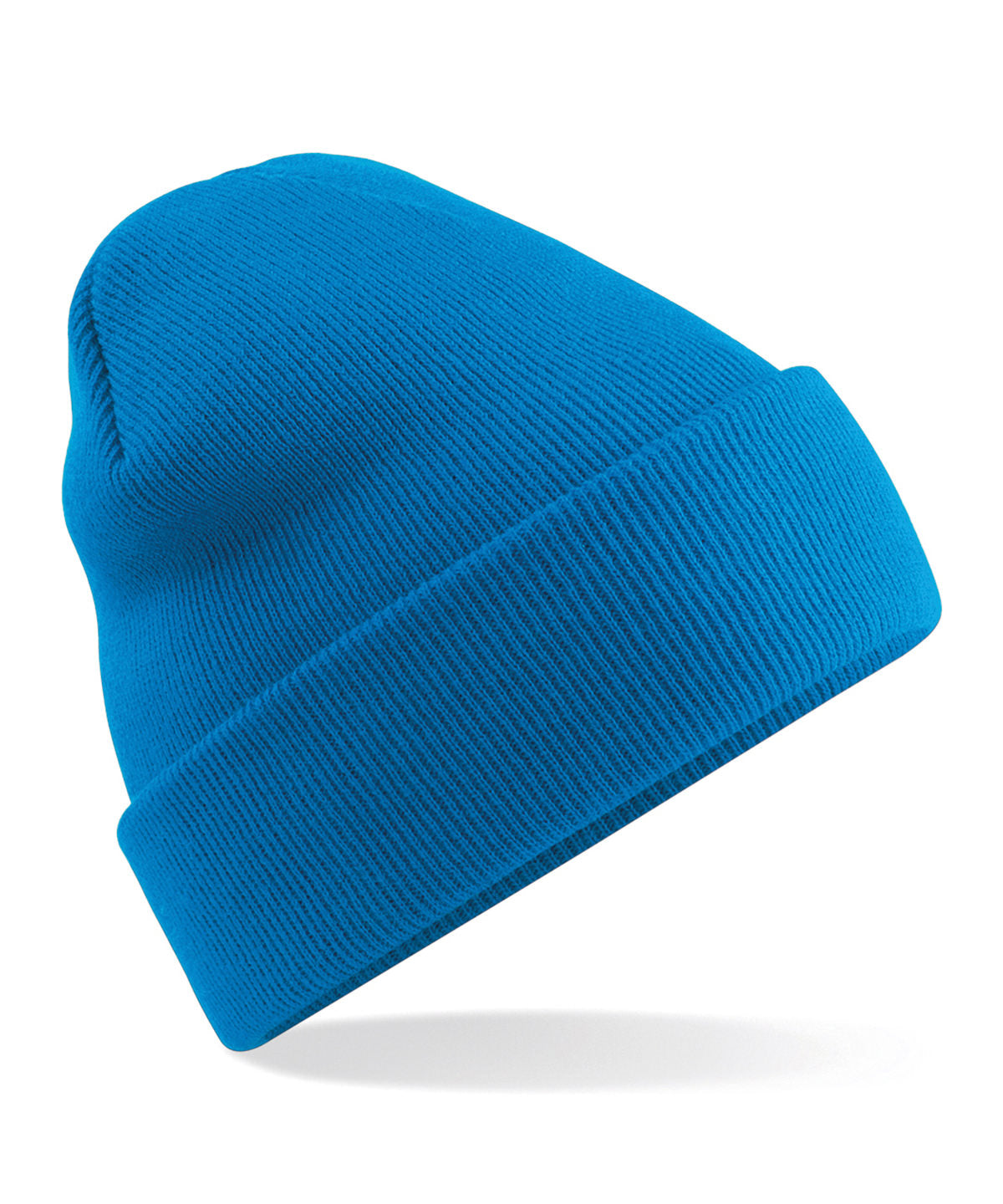 Original Beanie mit Umschlag | Saphirblau