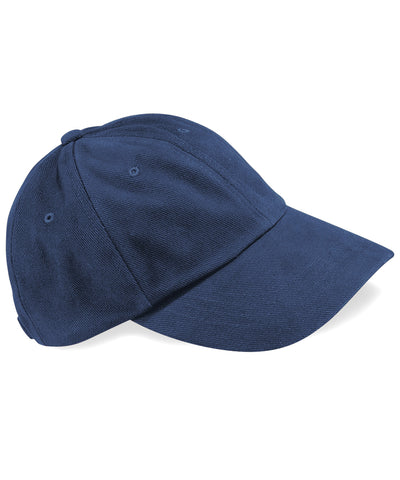 Gorra de algodn cepillado pesado de perfil bajo | Azul Marino Francs