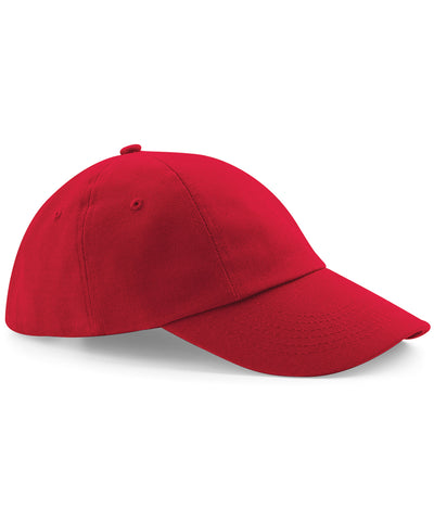 Gorra de drill de algodn pesado de perfil bajo | Rojo Clsico