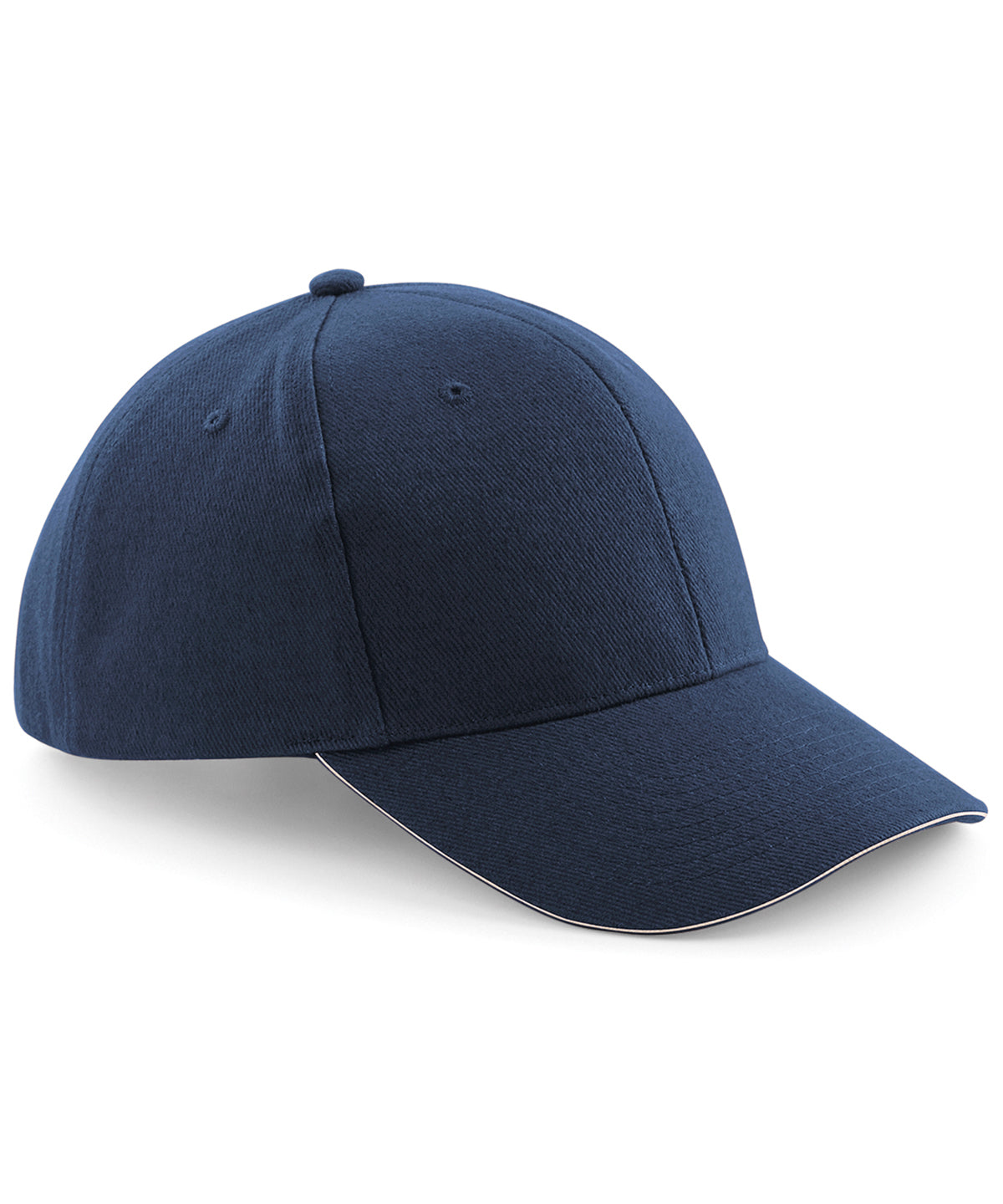 Gorra de algodn cepillado pesado de estilo profesional | Bleu Marin/Piedra