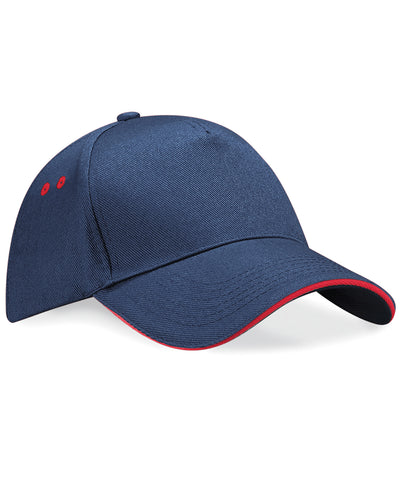 Gorra Ultimate de 5 paneles - visera sandwich | Azul Marino/Rojo Clsico