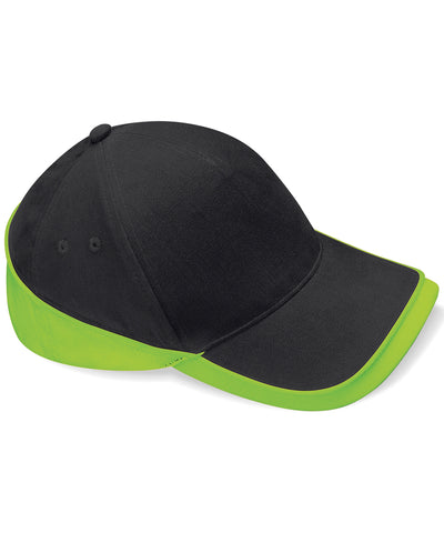 Gorra de competicin para equipo | Negro/Verde Lima