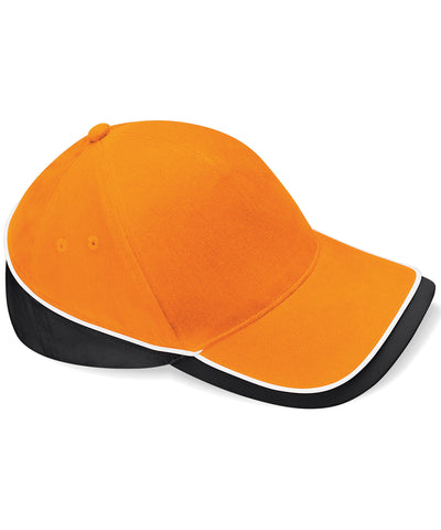 Gorra de competicin para equipo | Naranja/Negro/Blanco