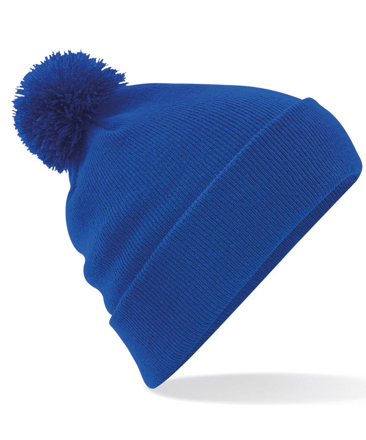 Gorro de lana con pompones original | Azul Real Brillante