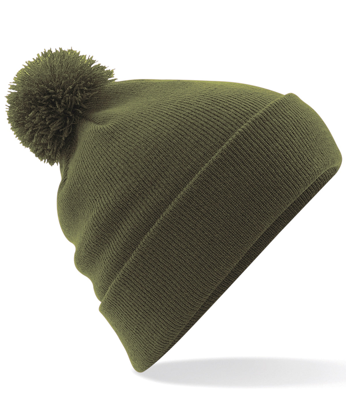 Gorro de lana con pompones original | Verde Musgo