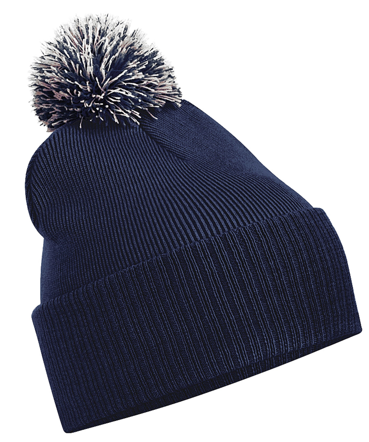 Snowstar® Beanie | Marineblau/Hellgrau