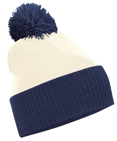 Bonnet de deux tons Snowstar® | Francs Blanco Roto/Azul Marino