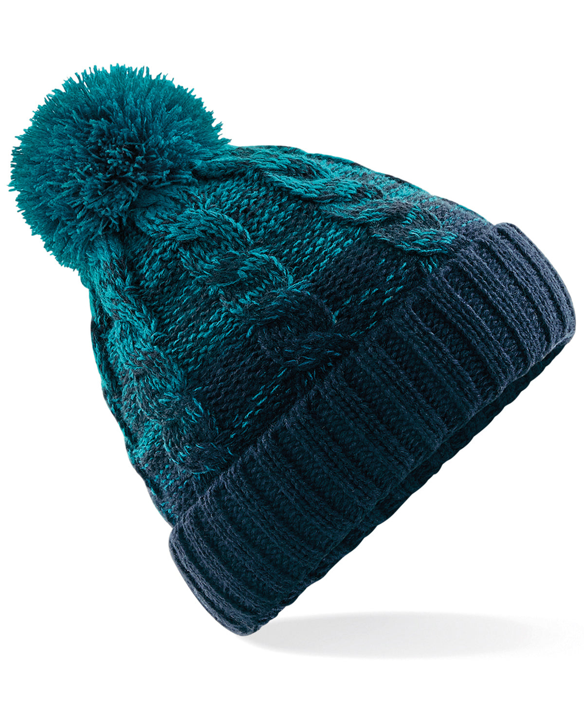 Gorro Ombr | Verde Azulado/Azul Marino Francs