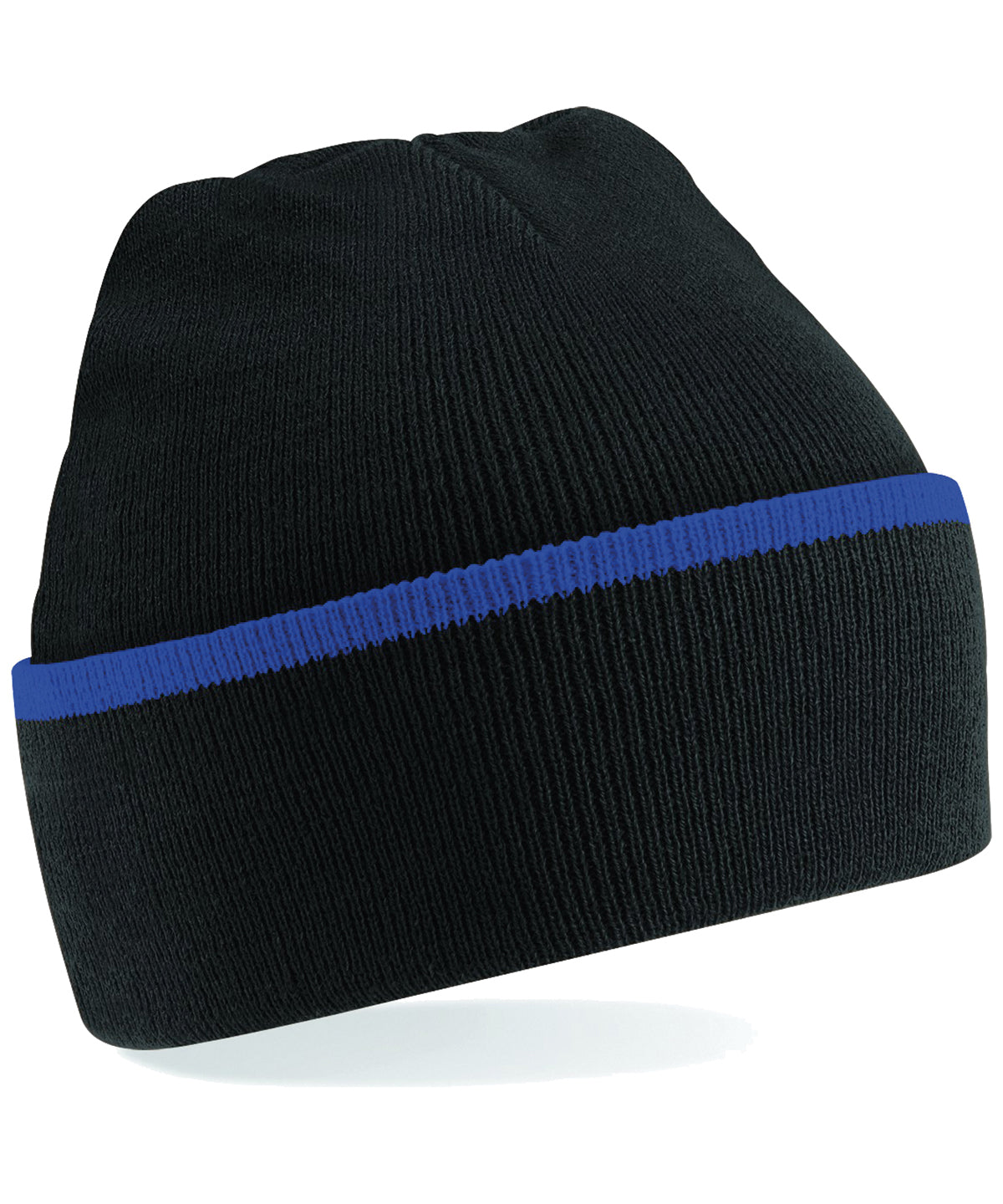 Gorro de equipo | Negro/Azul Real Brillante