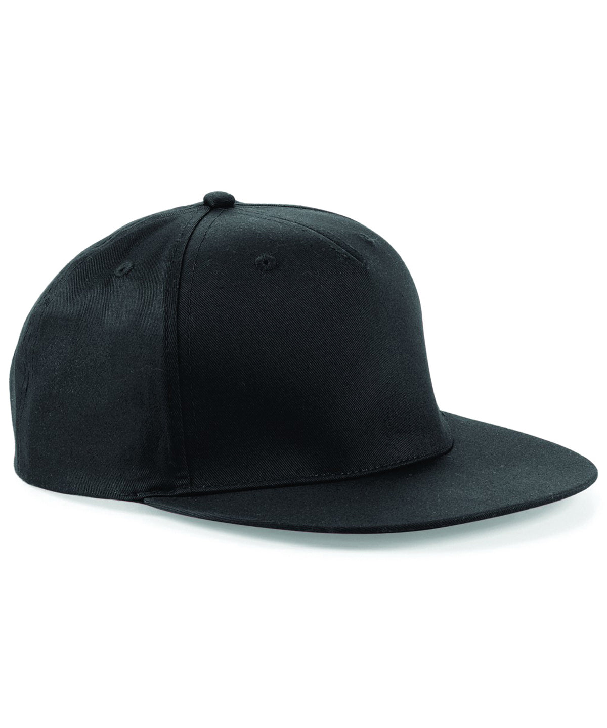 5-Panel Snapback Rapper Cap | Schwarz