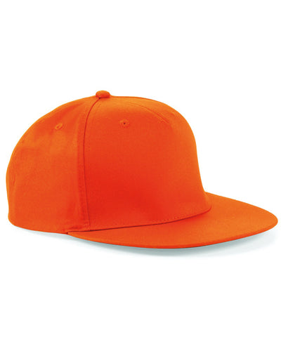 Gorra de rapero de 5 paneles con cierre a presin | Naranja