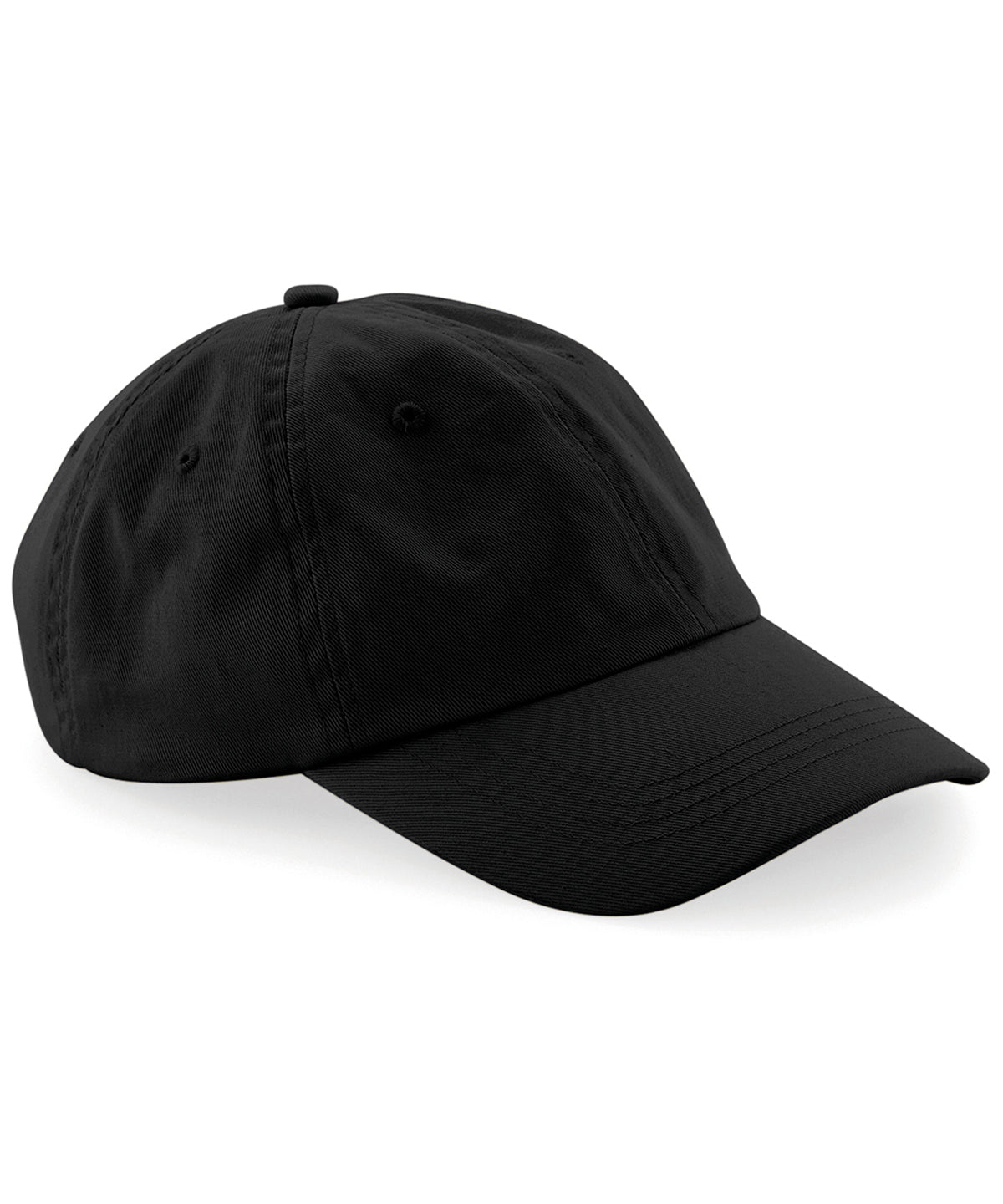 Gorra de pap de 6 paneles de perfil bajo | Negro