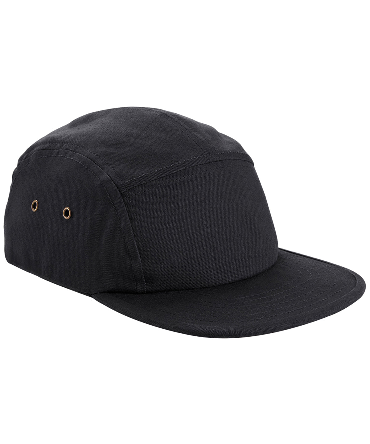 5-Panel Canvas Cowboy Cap | Schwarz