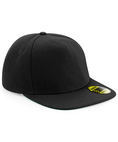 Original Flat Brim Snapback Cap | Schwarz/Schwarz