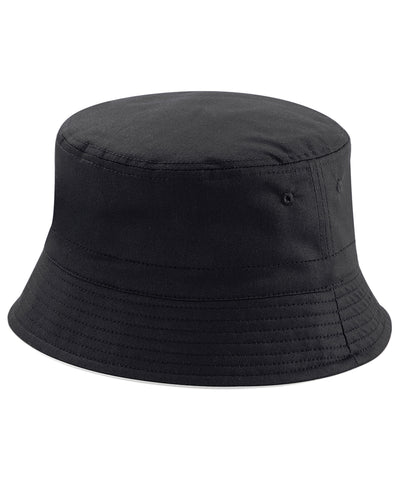 Sombrero de cubo reversible | Negro/Gris Claro