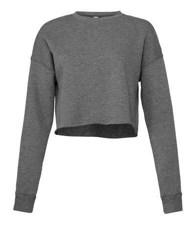 Sudadera corta de mujer | Gris Carbn