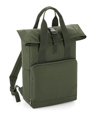 Mochila con doble asa y cierre enrollable | Verde Militar