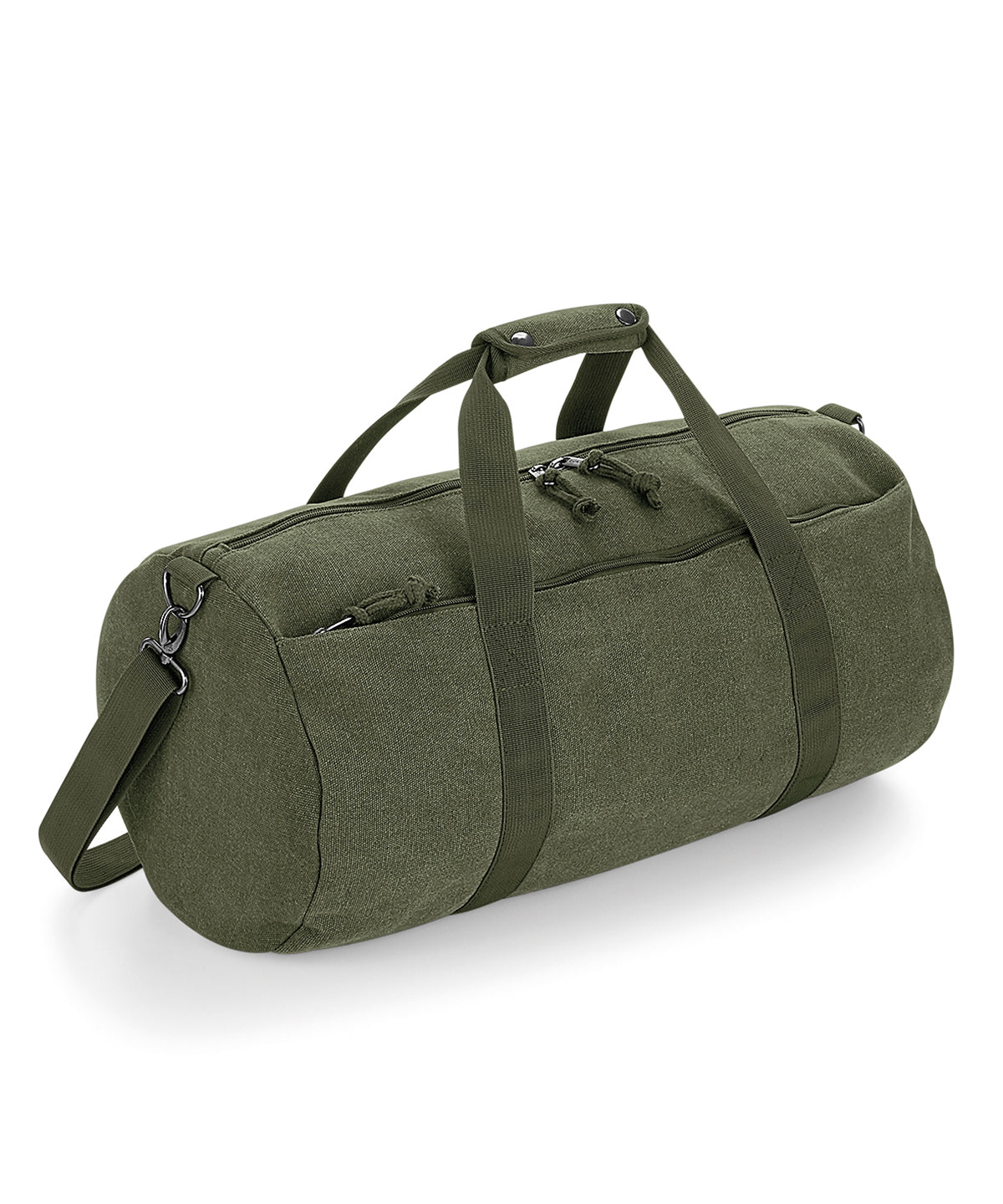 Vintage canvas barrel bag | Verde Militar Vintage