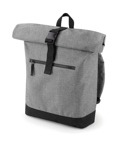 Rolltop-Rucksack | Anthrazit/Schwarz