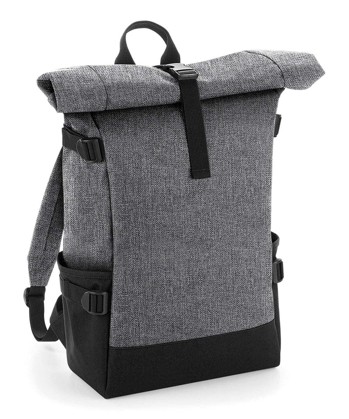 Mochila Block roll-top | Gris Marengo/Negro