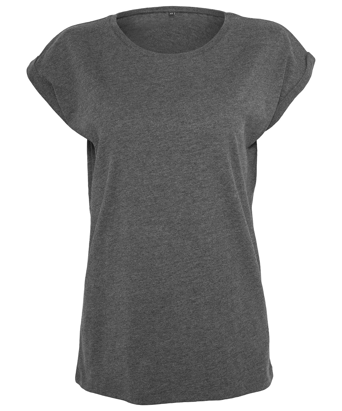 Camiseta de mujer con hombros amplios | Gris Carbn