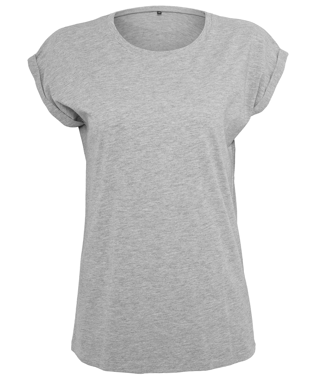 Camiseta de mujer con hombros amplios | Gris Mezclado